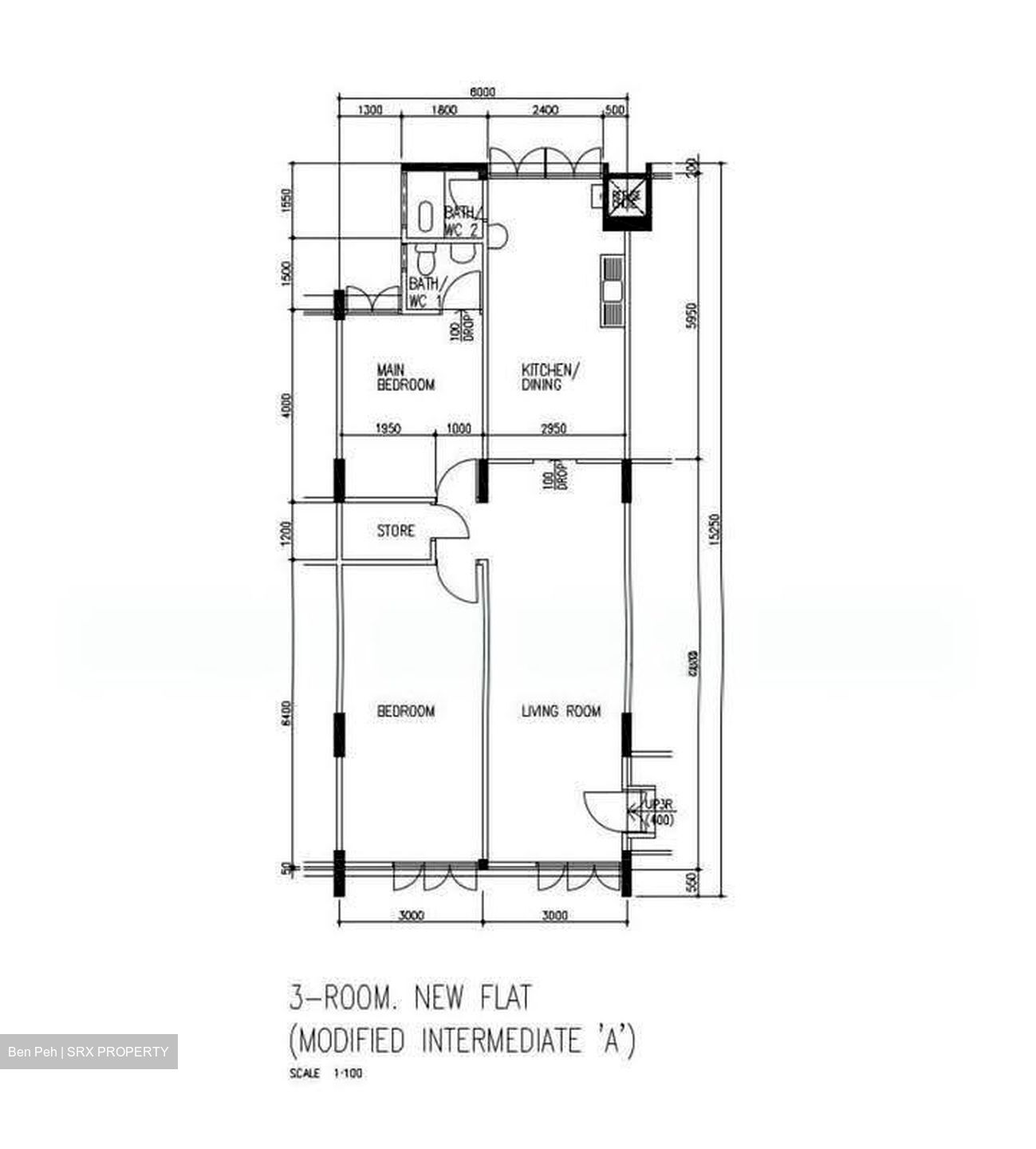 Blk 526 Bedok North Street 3 (Bedok), HDB 3 Rooms #633309351
